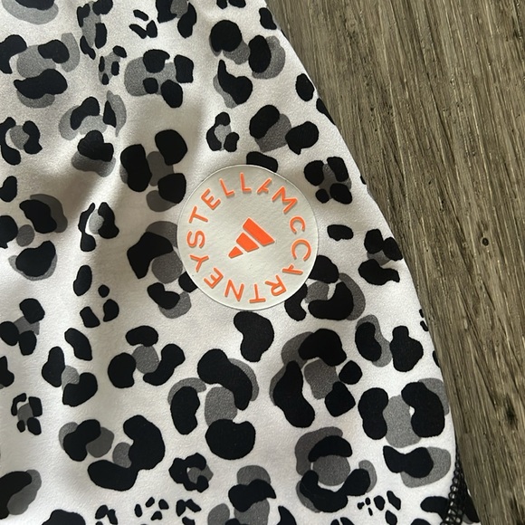 ADIDAS x Stella McCartney Cropped Leopard-Print Stretch Leggings Size: XS - Picture 5 of 16